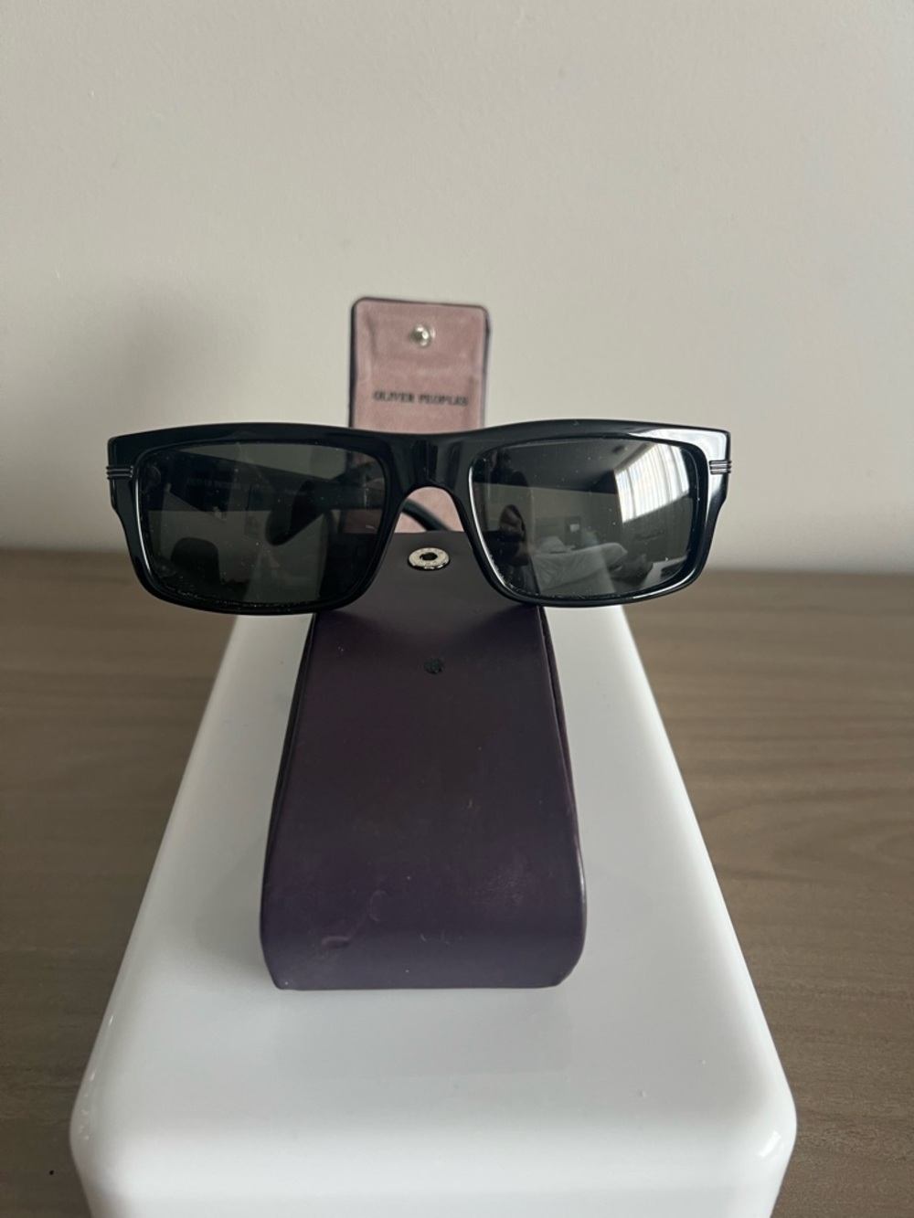 Oliver Peoples Basel OV5178-S Polarized Sunglasses Black Italy w/Case.
